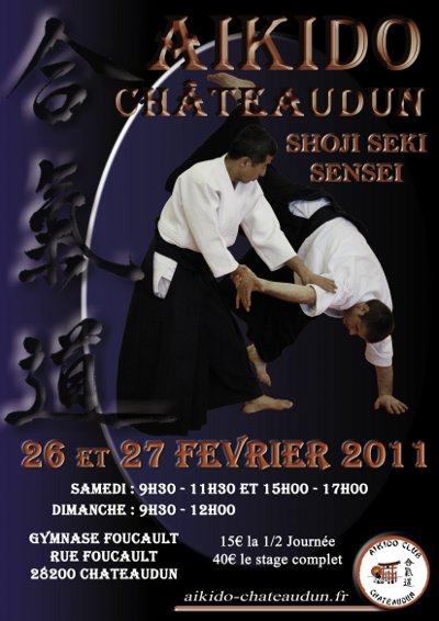 Stage de Sensei Shoji Seki Shihan le 26 et 27 février à Châteaudun
